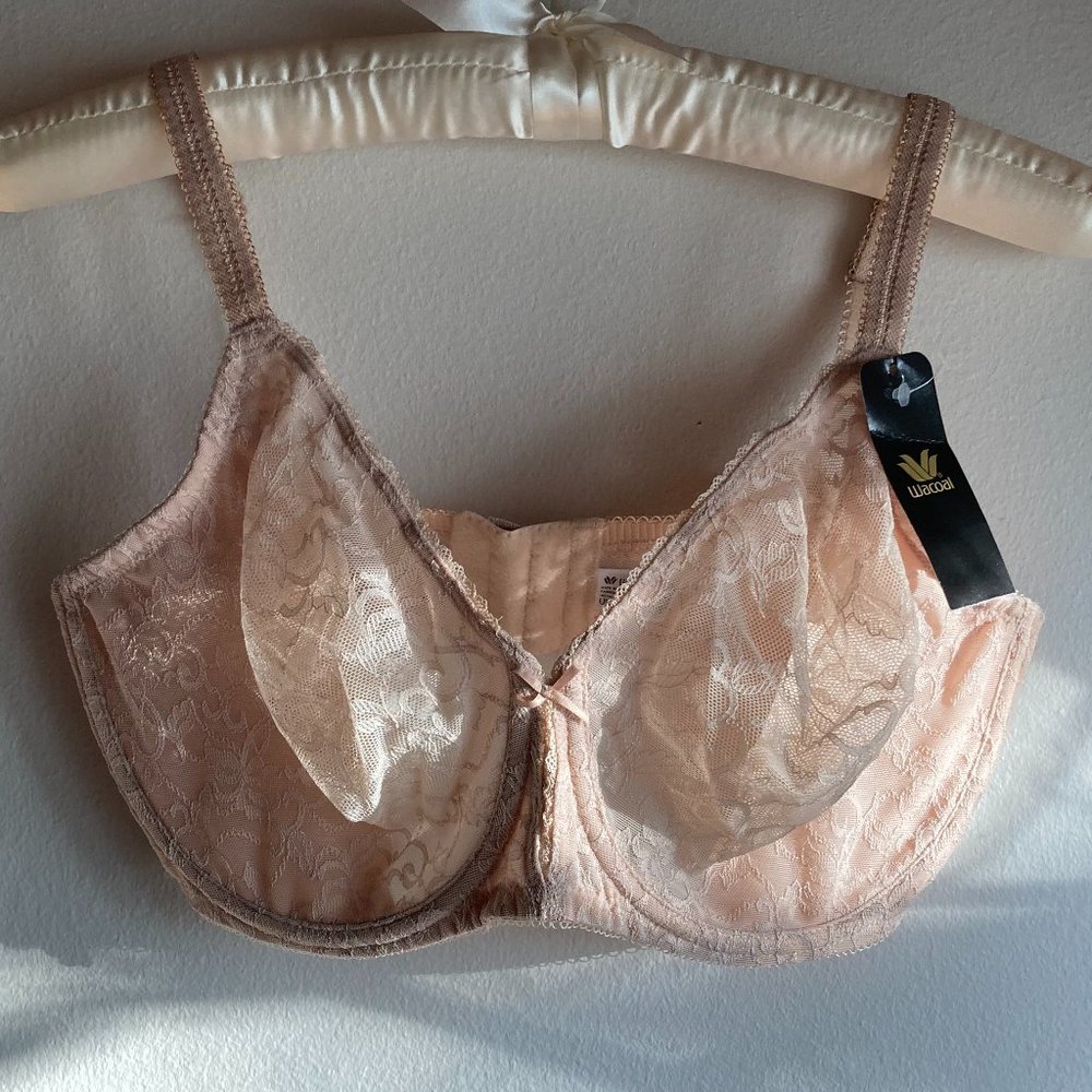 Wacoal Beyond Basic 855136 Lace Underwire Nude Bra 38DDD (NWT)